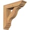 Ekena Millwork Funston Traditional Smooth Bracket w/ Offset Brace, Western Red Cedar, 5 1/2"W x 20"D x 20"H BKT0604X20X20FST01SWR - alternate 1